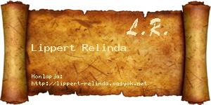 Lippert Relinda névjegykártya