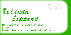relinda lippert business card